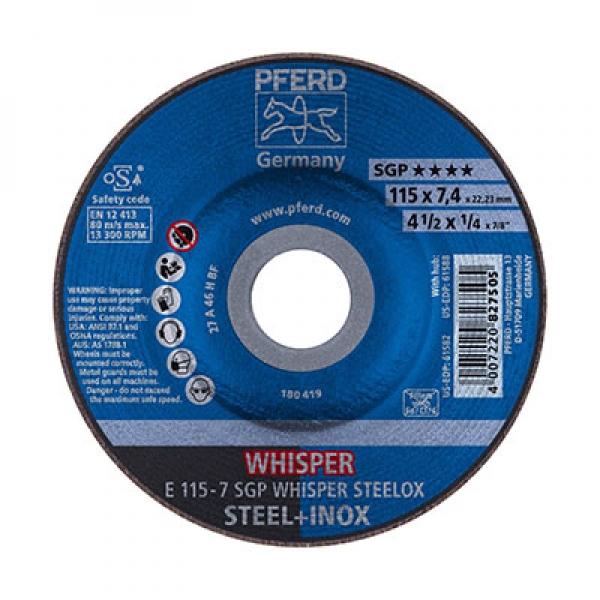 Desbaste E 115 7 SGP Whisper Steelox